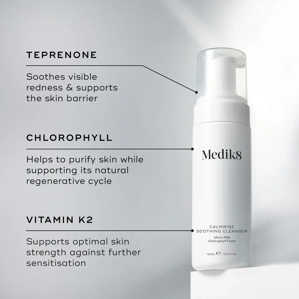 Medik8 Calmwise® Soothing Cleanser – Gentle Cleanser for Sensitive Skin (150 ml) - Image 3