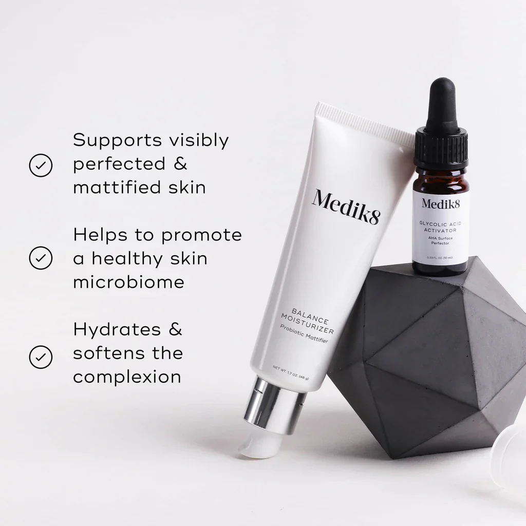 Medik8 Balance Moisturiser with Glycolic Activator | Blemish Control Hydration - Image 2