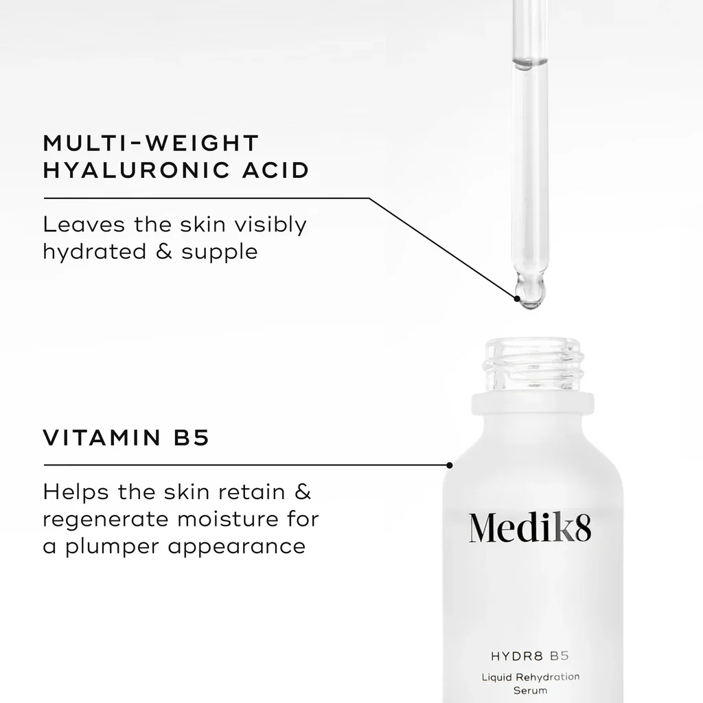 Medik8 Hydr8 B5™ – Hyaluronic Acid Hydration Serum (30 ml) - Image 3