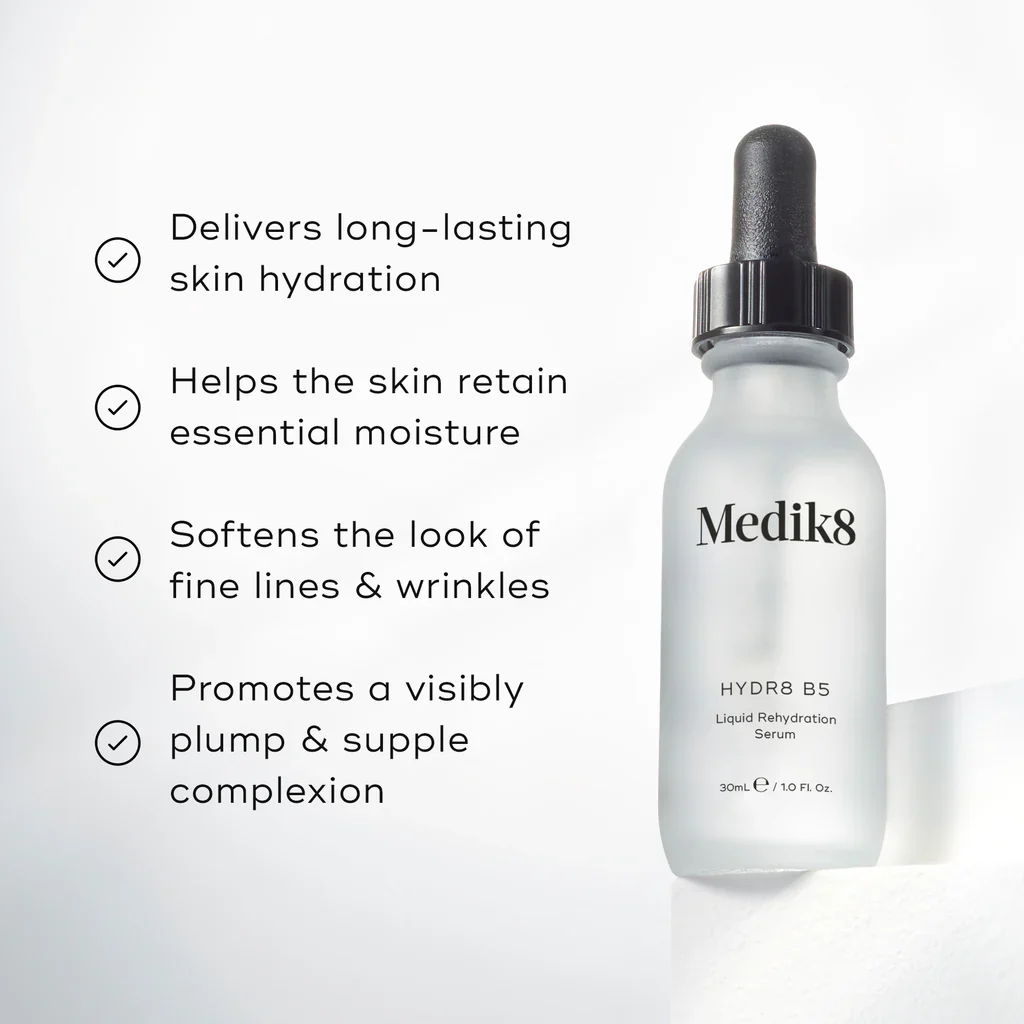 Medik8 Hydr8 B5™ – Hyaluronic Acid Hydration Serum (30 ml) - Image 4