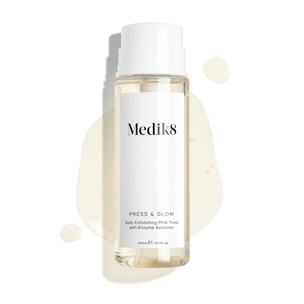 Medik8 Press & Glow™ Toner – Daily Exfoliating PHA Glow Tonic (150 ml)