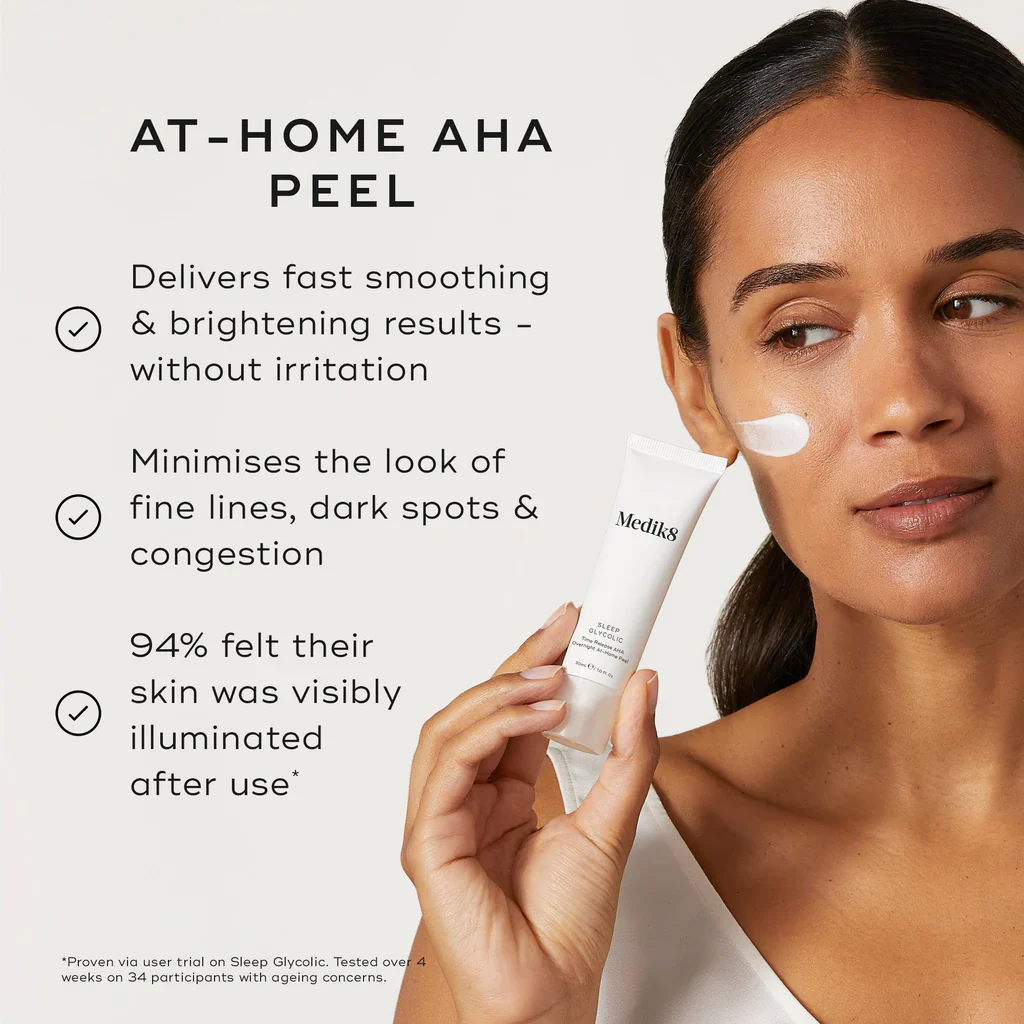 Medik8 Sleep Glycolic™ – Overnight Exfoliating Mask for Radiant Skin (30 ml) - Image 2